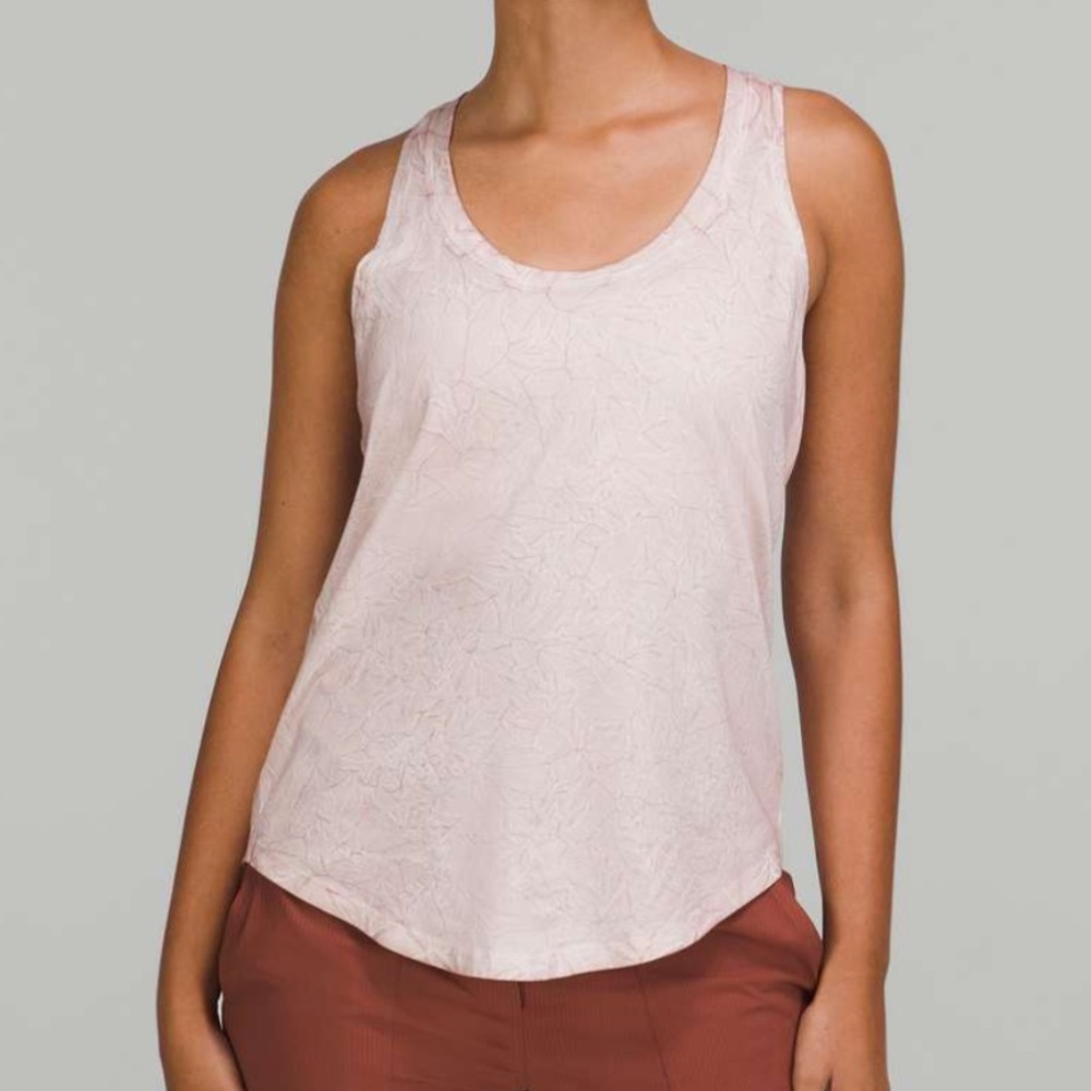 Lululemon Love Tank Top Women’s 6 Summit Wash Smoky Topaz Pink Activewear Yoga